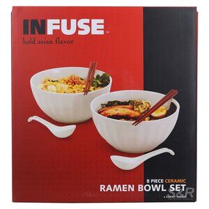 Infuse 8 Piece Ramen Bowl Set